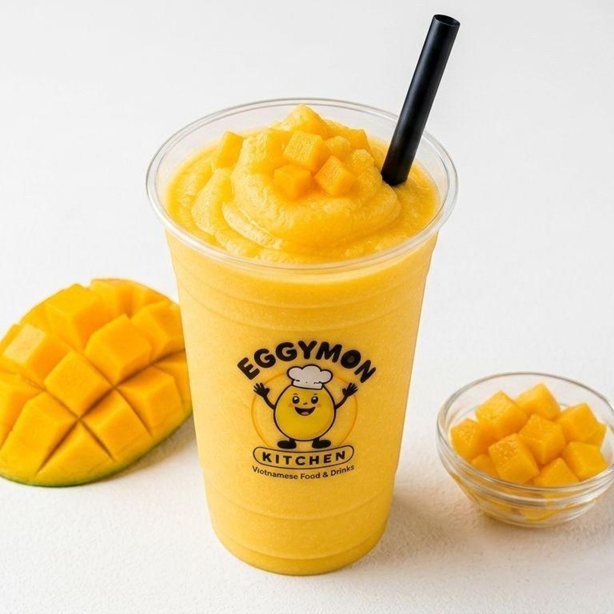 Mango Smoothie at Eggymon Kitchen in Alpharetta