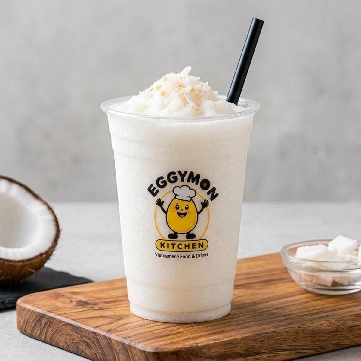 Coconut Smoothie at Eggymon Kitchen in Alpharetta