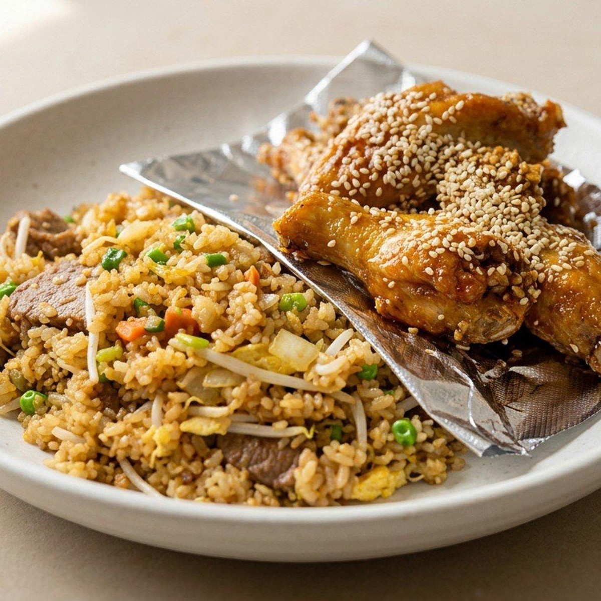 6 Wings & Fried Rice at Eggymon Kitchen in Alpharetta