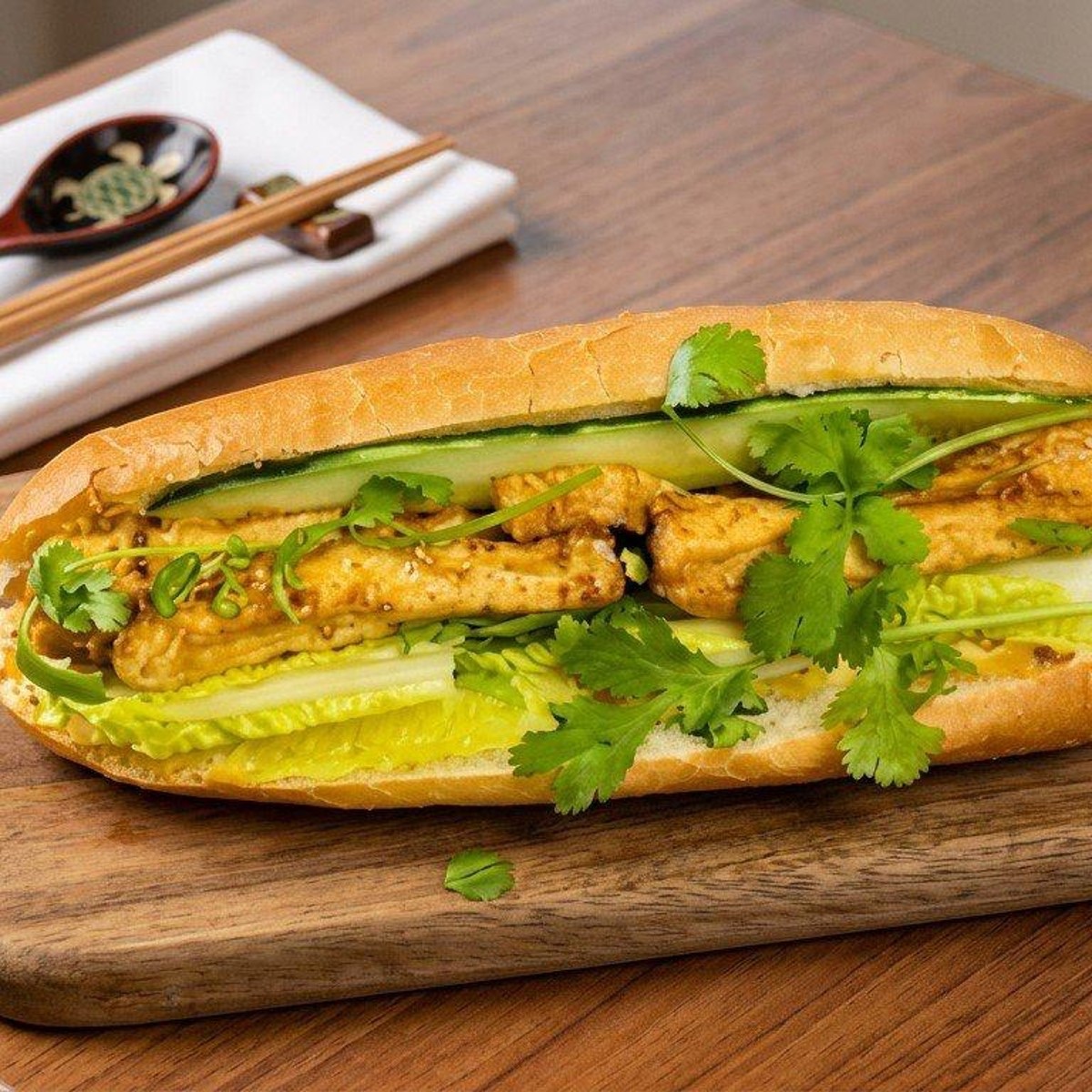 Tofu Banh Mi at Eggymon Kitchen in Alpharetta